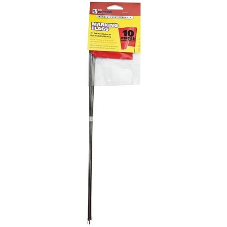 C.H. HANSON Stake Flag, 15 in L, Red, PVC 15065